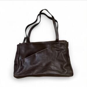 Bruno Rossi Brown Leather Shoulder Bag